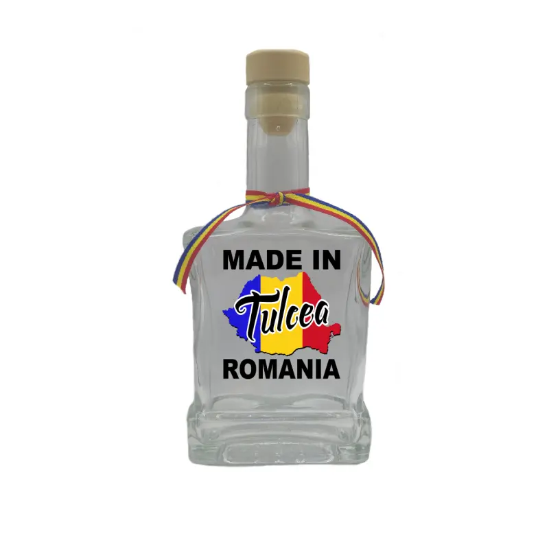 Made in tulcea romania, sticla cu mesaj plata, 500 ml, model divgs179 06 29